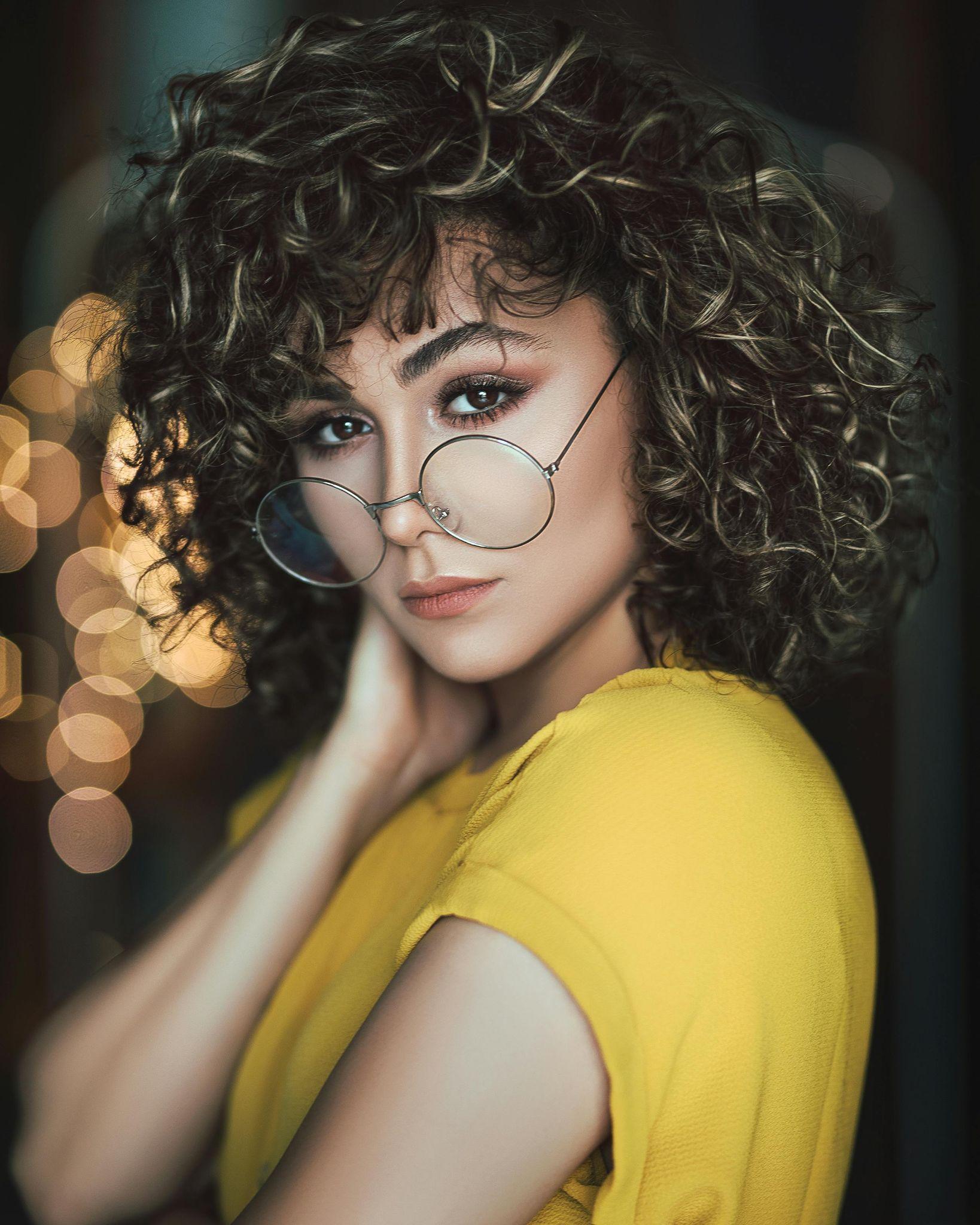 Curly woman