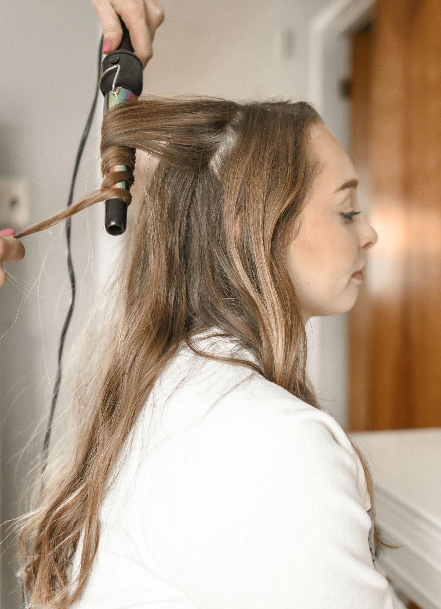 Girl with straight hair