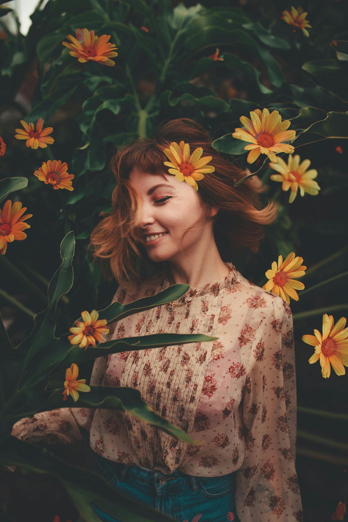 Curly Hair Woman