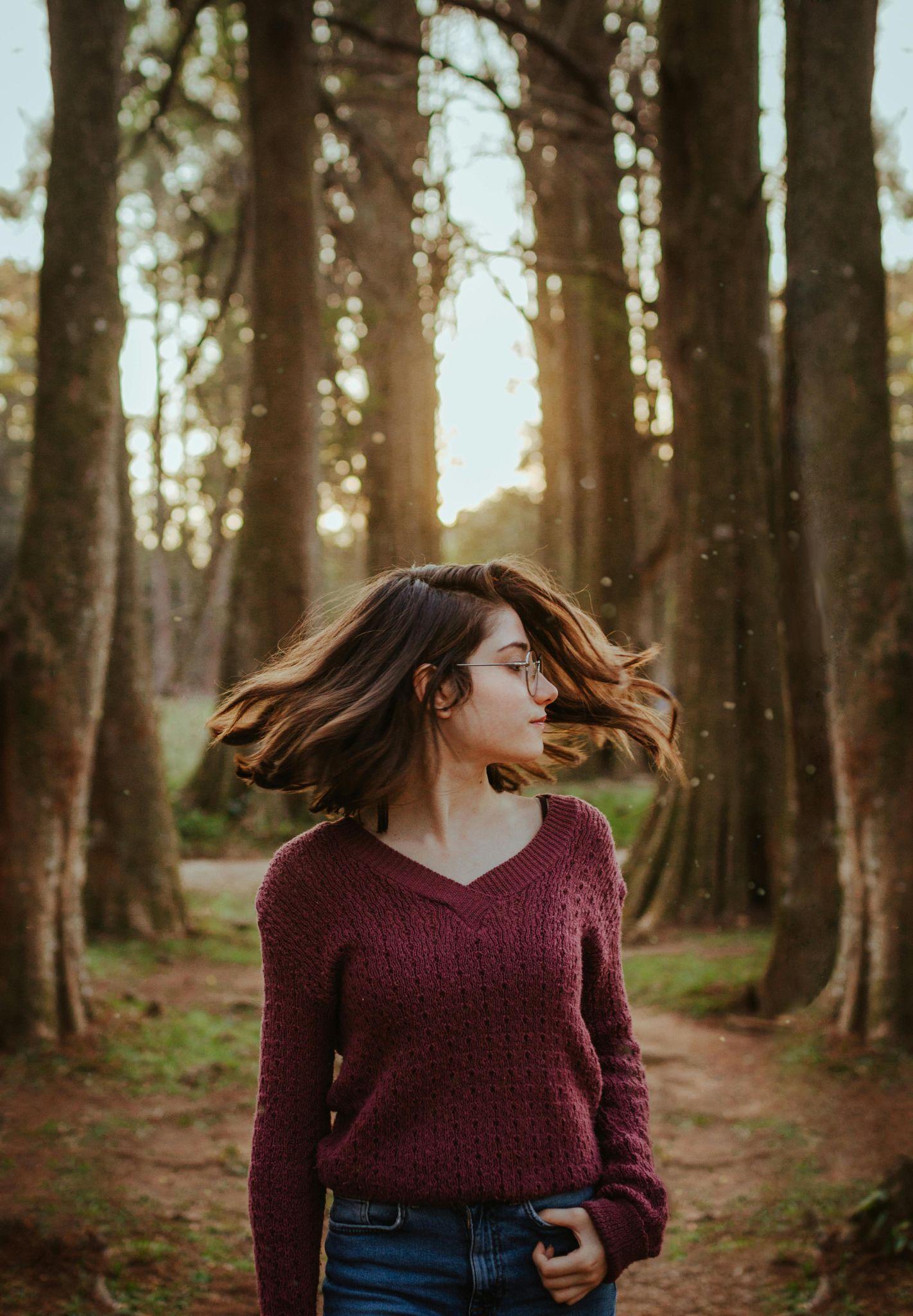 Curly Hair Woman